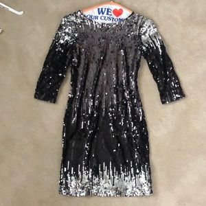BB Dakota Black Sequined Dress